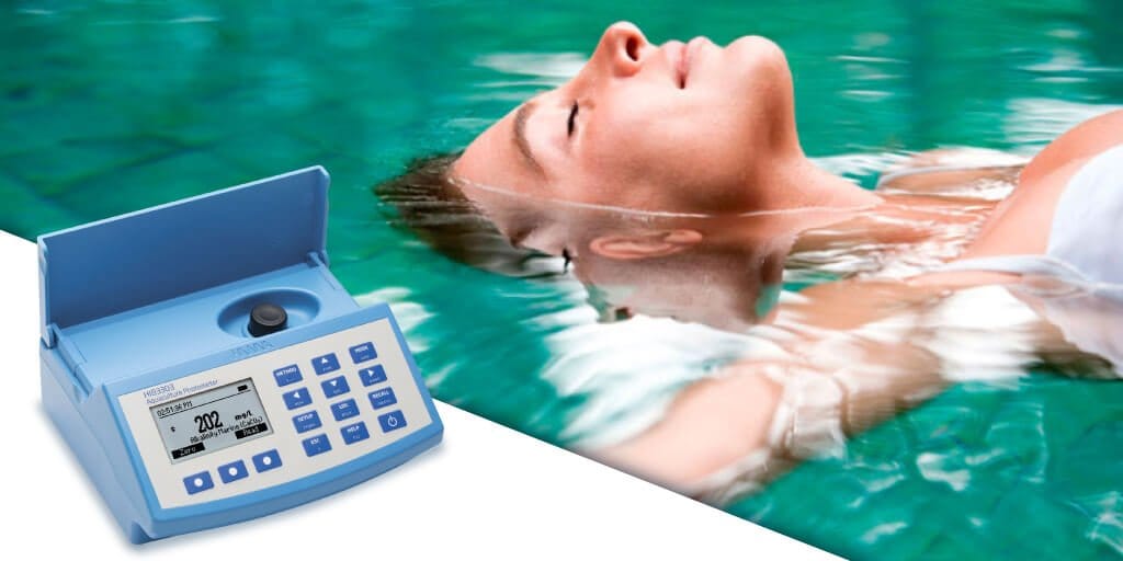 Medición de pH y alcalinidad en piscinas de agua salada para hidroterapia|HI83303 v2 1